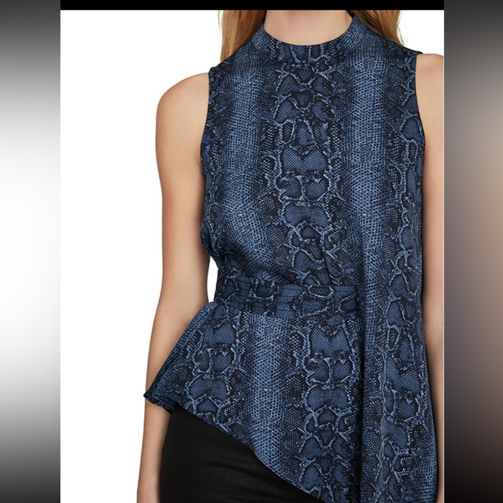 Bcbg snakeskin top